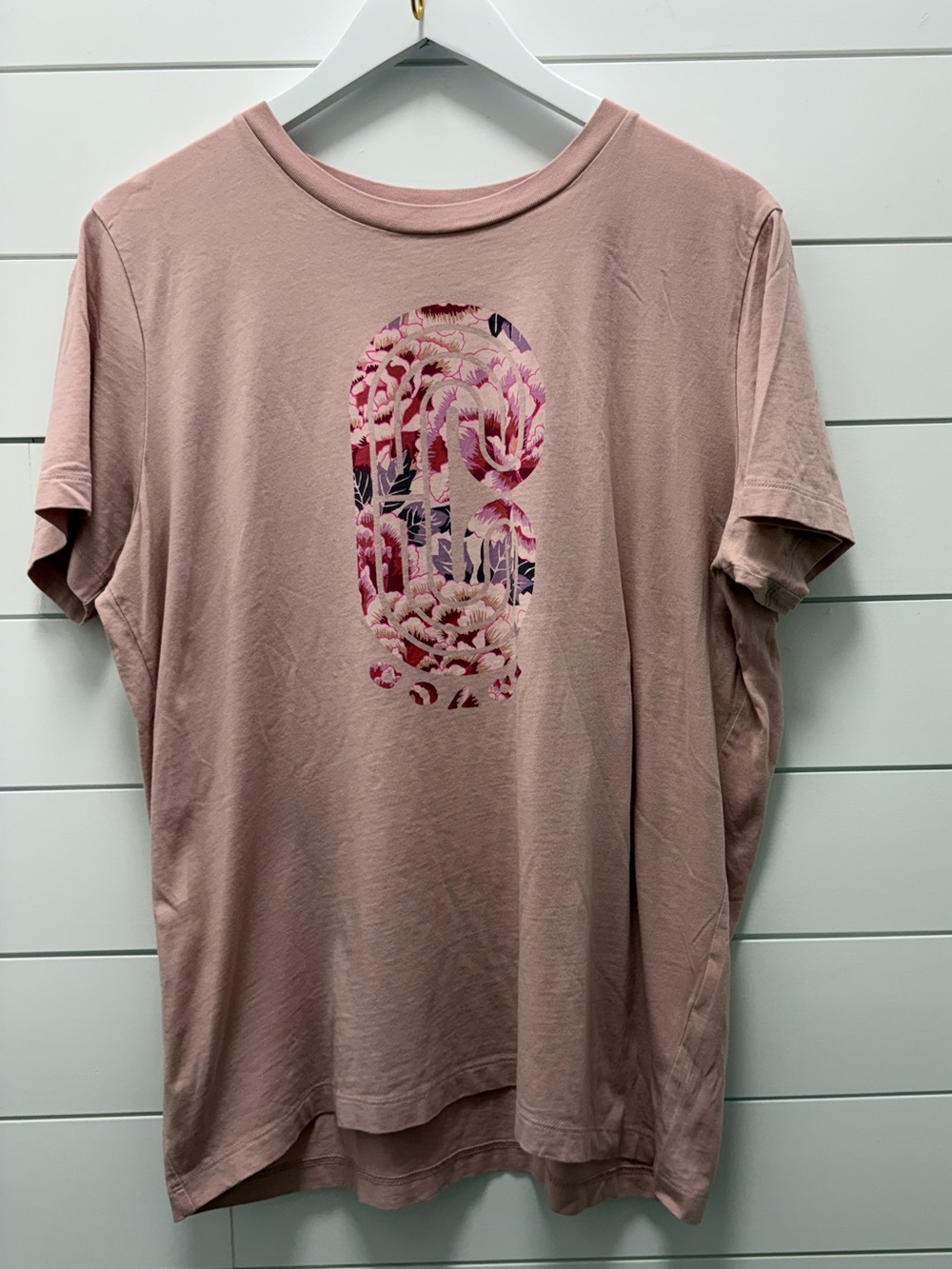 Coach Women's Dusty Pink Short-Sleeve Graphic Tee